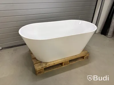 BADKAR RIVA EMMA FRISTÅENDE 150CM VIT