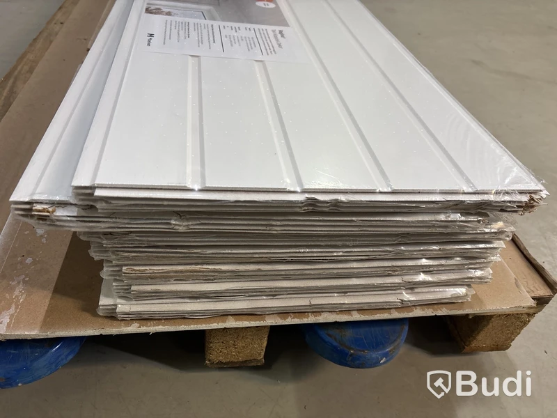 ca 26,39 kvm TAKPANEL MOELVEN REGINA KLASSISK VIT 6X405X2435MM