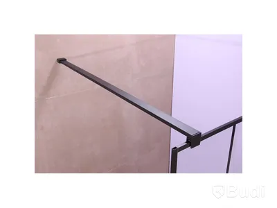 DUSCHVÄGG NORTIQ NEW YORK MED SVART RAM 90 CM