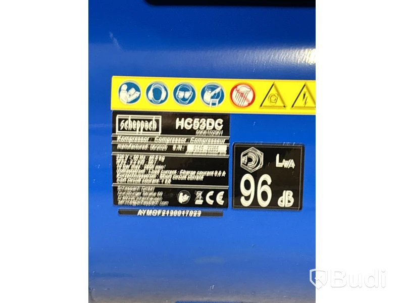 KOMPRESSOR SCHEPPACH HC53DC 50L 10 BAR 2200W