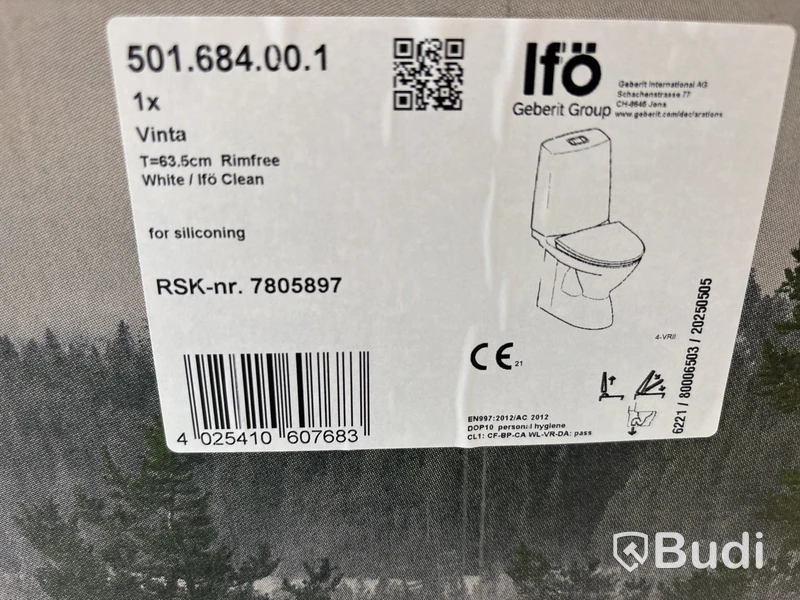 TOALETT IFÖ VINTA RIMFREE S-LÅS