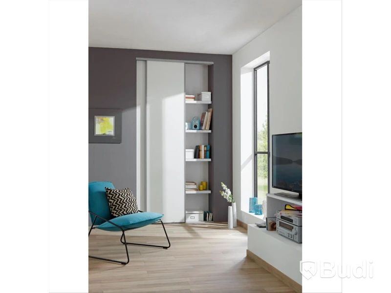SKJUTDÖRR 1530X2355MM VIT 2-PACK