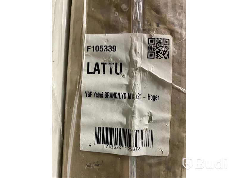 BRAND & LJUDDÖRR SOLID ELEMENTS YSTAD 10X21 VIT - HÖGER