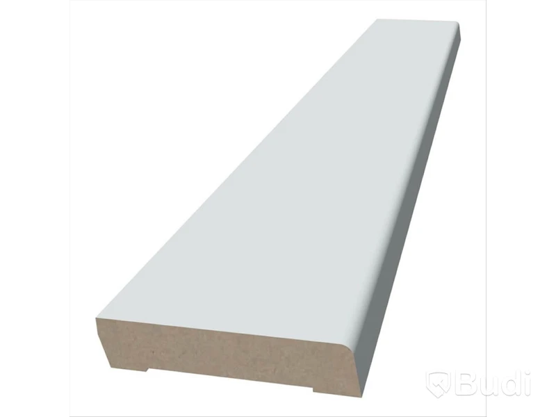 10 st. SOCKEL MOELVEN REGINA SLÄT MDF VITMÅLAD 12X56X2440MM