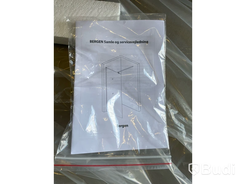 DUSCHVÄGG NORTIQ BERGEN FROSTAT GLAS 100CM