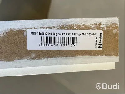 8 st. BRÖSTLIST MOELVEN REGINA ALLMOGE GRÅ 16X56X2440MM
