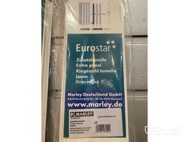 4 st. LAMELL MARLEY EUROSTAR VIT ASK 120X2050MM