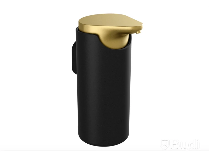 2 st. TVÅLPUMP PRESSALIT, STYLE BORSTAD MÄSSING/SVART