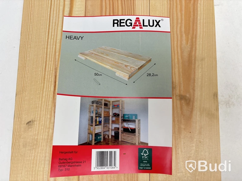 Parti med Hyllplan Regalux, Heavy, Olika sorter