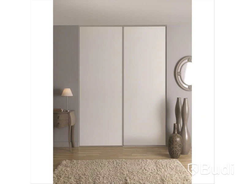 SKJUTDÖRR OPTIMUM, 2500X1800 MM, VIT/GRÅ, 2-PACK