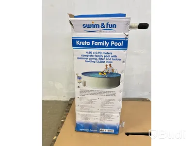 FRISTÅENDE POOL SWIM & FUN, KRETA FAMILY POOL, RUND Ø460 x 90 cm, 13.500 liter