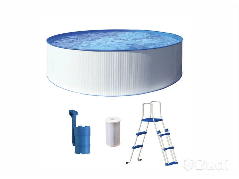 FRISTÅENDE POOL SWIM & FUN, KRETA FAMILY POOL, RUND Ø460 x 90 cm, 13.500 liter