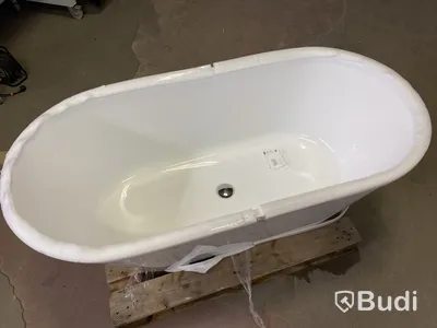 BADKAR RIVA EMMA FRISTÅENDE 160CM VIT