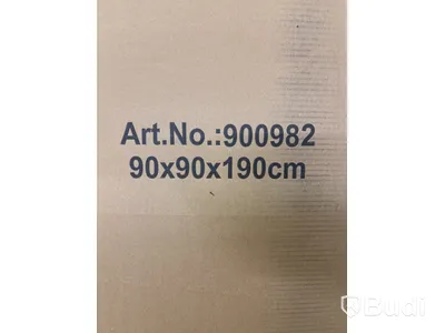 DUSCHHÖRNA NORTIQ ANHOLT RUND FROSTAT GLAS 90X90CM