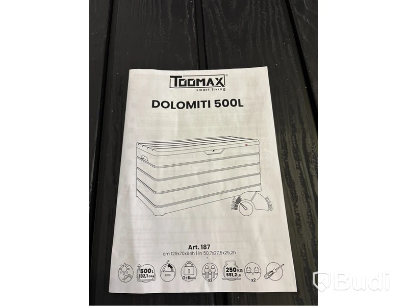 DYNBOX TOOMAX DOLOMITI 500L ANTRACIT