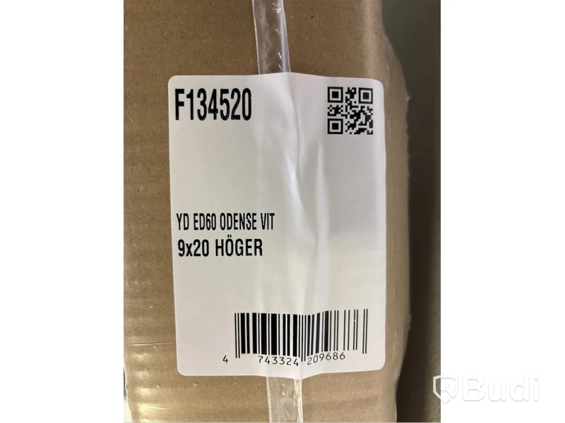 YTTERDÖRR SOLID ELEMENTS ODENSE 9X20 HÖGER VIT
