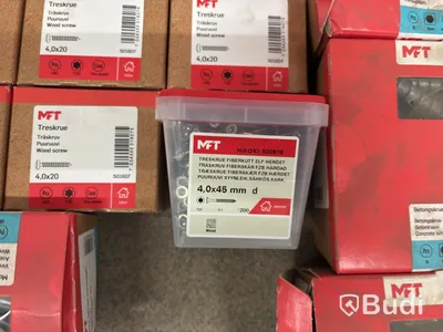 NEW) Lot of assorted screws and wall plugs in various brands and sizes