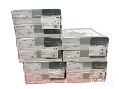 (NEW) 10 packs of Lignum herringbone parquet, Oak Caridea, total approx. 4.523 m²