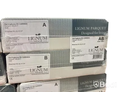 (NEW) 10 packs of Lignum herringbone parquet, Oak Caridea, total approx. 4.523 m²