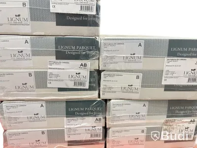 (NEW) 10 packs of Lignum herringbone parquet, Oak Caridea, total approx. 4.523 m²