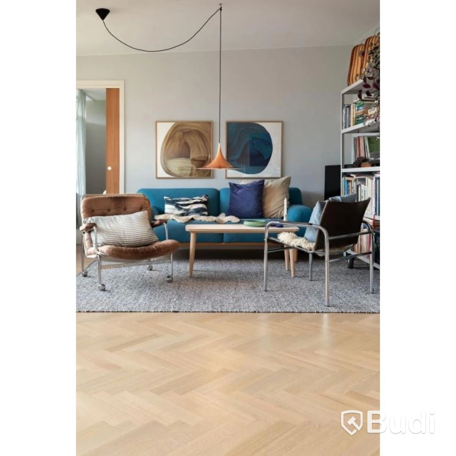(NEW) 10 packs of Lignum herringbone parquet, Oak Caridea, total approx. 4.523 m²