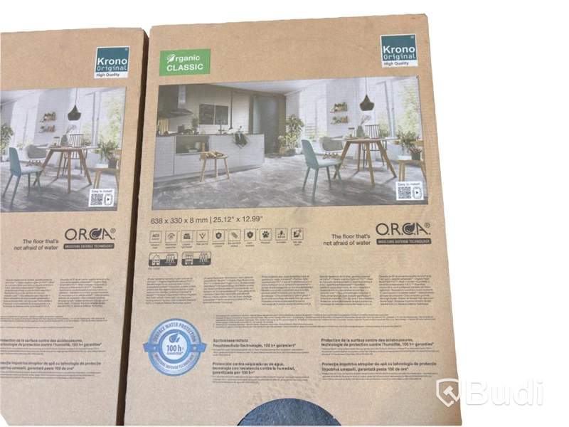 (NEW) 2 packs of O.R.C.A. stone slabs, 638 x 330 x 8 mm, approx. 4.64 m b2 total