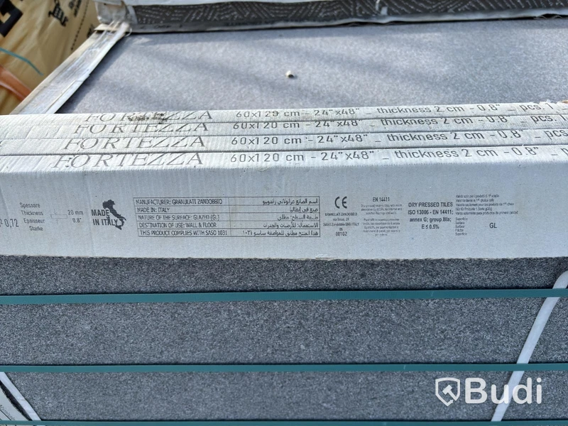 (NEW) Lot of Fortessa Montorfano paving slabs, light grey, 60x120 cm, total approx. 43.2 m²