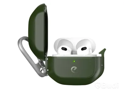 2 st. AirPods-fodral Keybudz, waterproof forest green