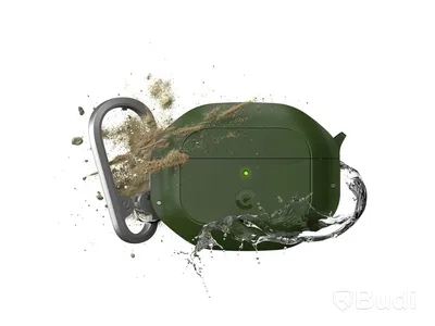 2 st. AirPods-fodral Keybudz, waterproof forest green