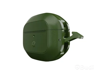 2 st. AirPods-fodral Keybudz, waterproof forest green