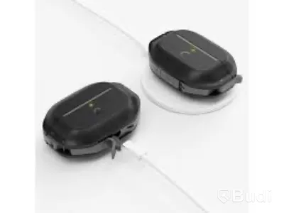 2 st. AirPods-fodral Keybudz, waterproof carbon black