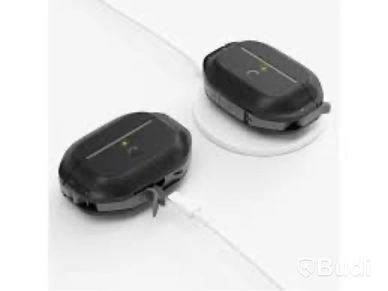 2 st. AirPods-fodral Keybudz, waterproof carbon black
