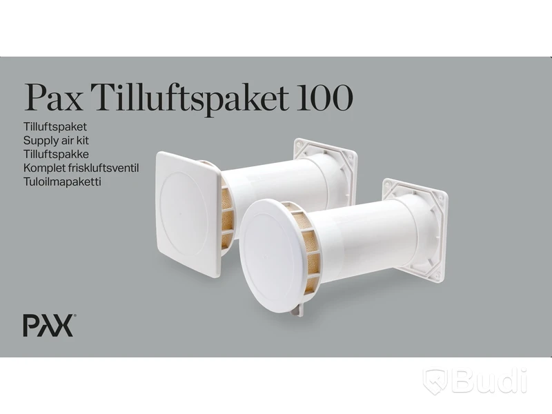 2 st. Tilluftspaket Pax, Ø100