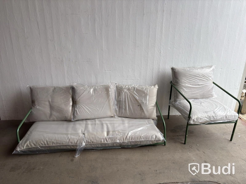 Sofa incl. armchair, Sunfun Gräsö, green