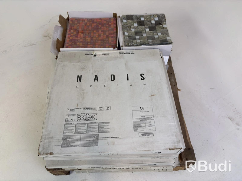 (NEW) Lot of assorted ceramic tiles, various types and brands