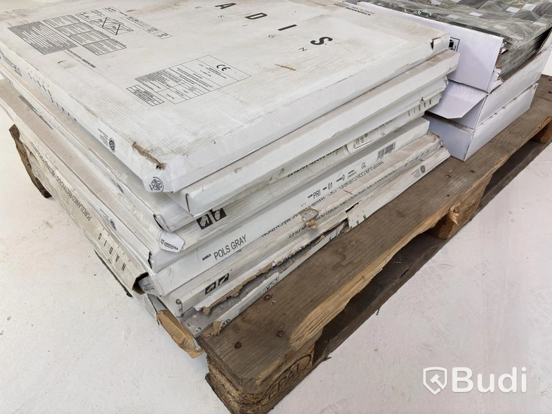 (NEW) Lot of assorted ceramic tiles, various types and brands