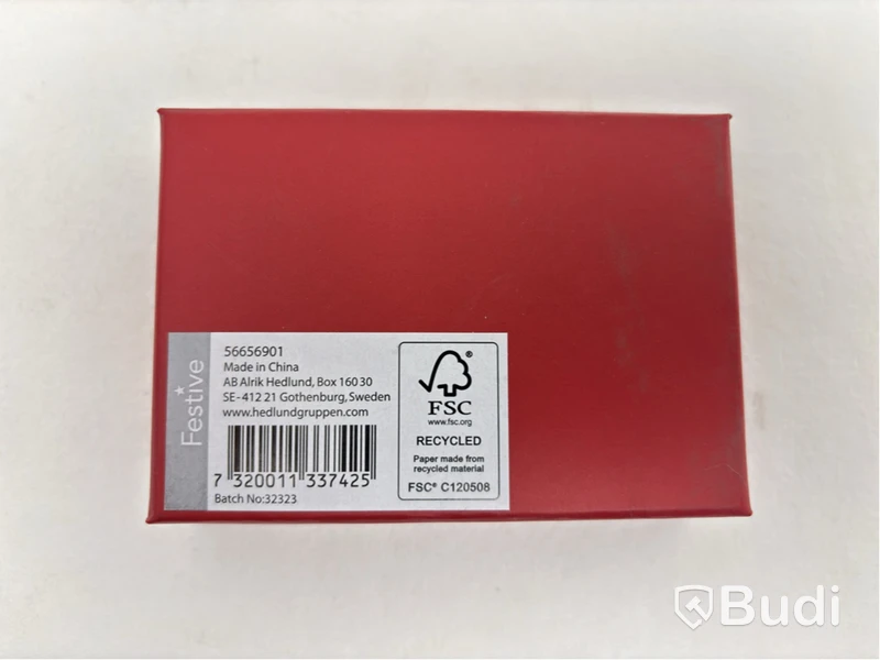 60 st. PRESENTBOX Godjul, 75X105X32MM RÖD