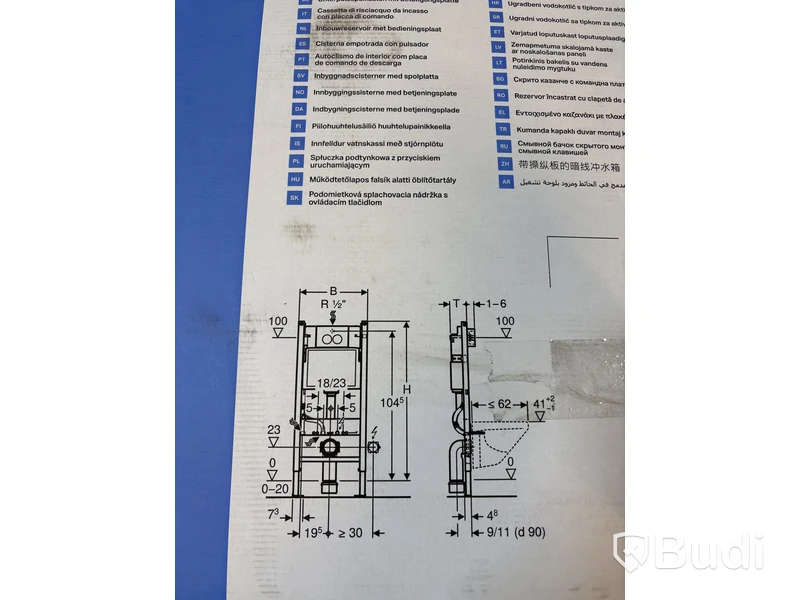 Toalettpaket Geberit Duofix Delta