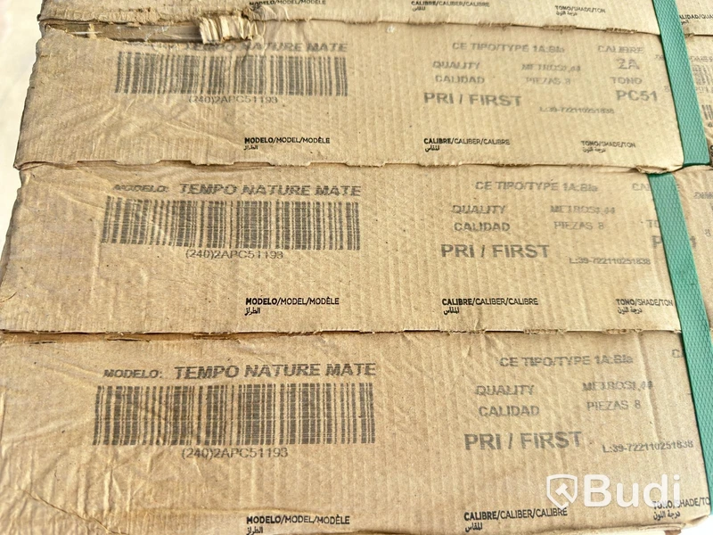 (NEW) 58 packs of tiles, Halcon Ceramicas, Tempo Nature Mate, approx. 80 m²