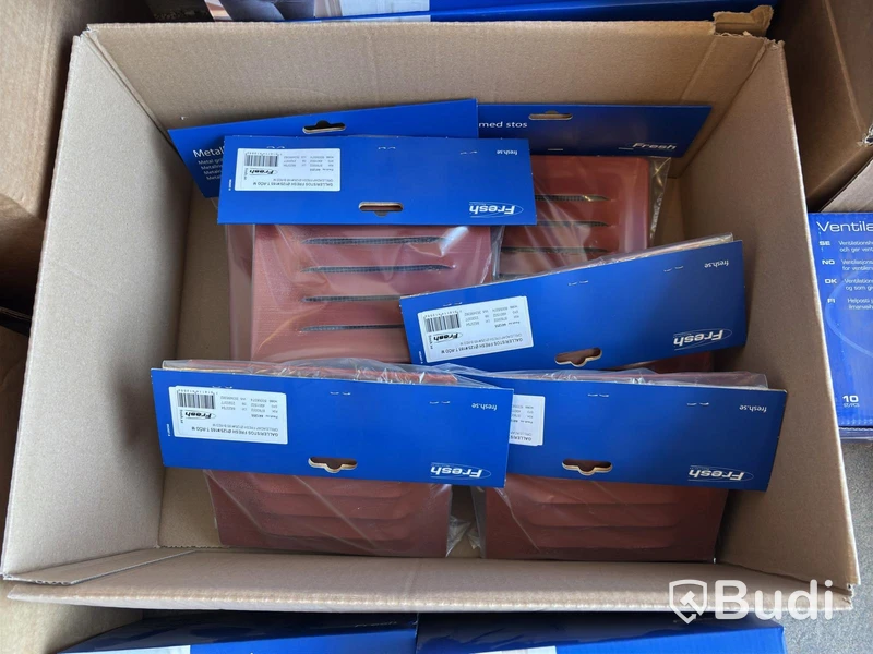 Parti med diverse ventilationsprodukter Fresh