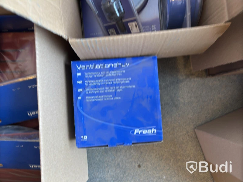 Parti med diverse ventilationsprodukter Fresh