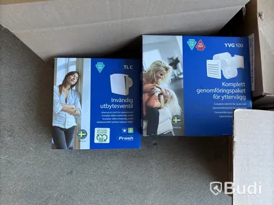 Parti med diverse ventilationsprodukter Fresh