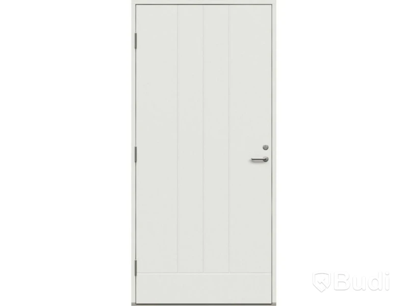 (NEW) FIRE- AND SOUND-RATED DOOR SOLID ELEMENTS YSTAD 9X21 - LEFT-HANDED, WHITE