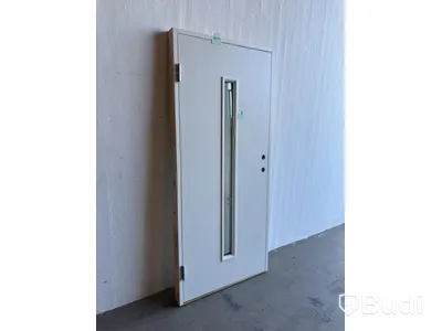 (NEW) SOLID ELEMENTS ODENSE EXTERIOR DOOR 9X21 LEFT-HAND WHITE