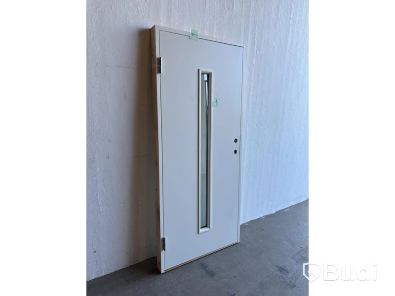 (NEW) SOLID ELEMENTS ODENSE EXTERIOR DOOR 9X21 LEFT-HAND WHITE