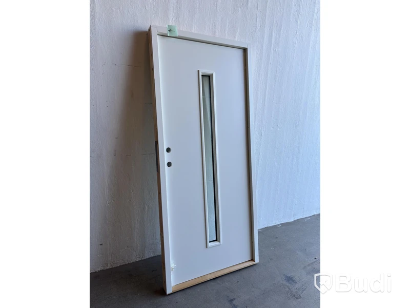 (NEW) SOLID ELEMENTS ODENSE EXTERIOR DOOR 9X21 LEFT-HAND WHITE