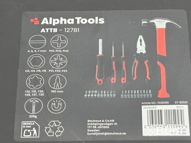 Verktygsset Alpha Tools - ca 140 st.