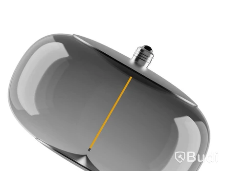 Glödlampa/lampa Osram, vintage 1906, elipse D300P, 4W, smoke