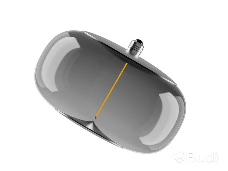 Glödlampa/lampa Osram, vintage 1906, elipse D300P, 4W, smoke