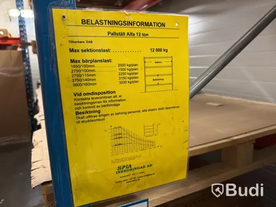 EAB Pallställage, 7 st gavlar, 30 st bärbalkar